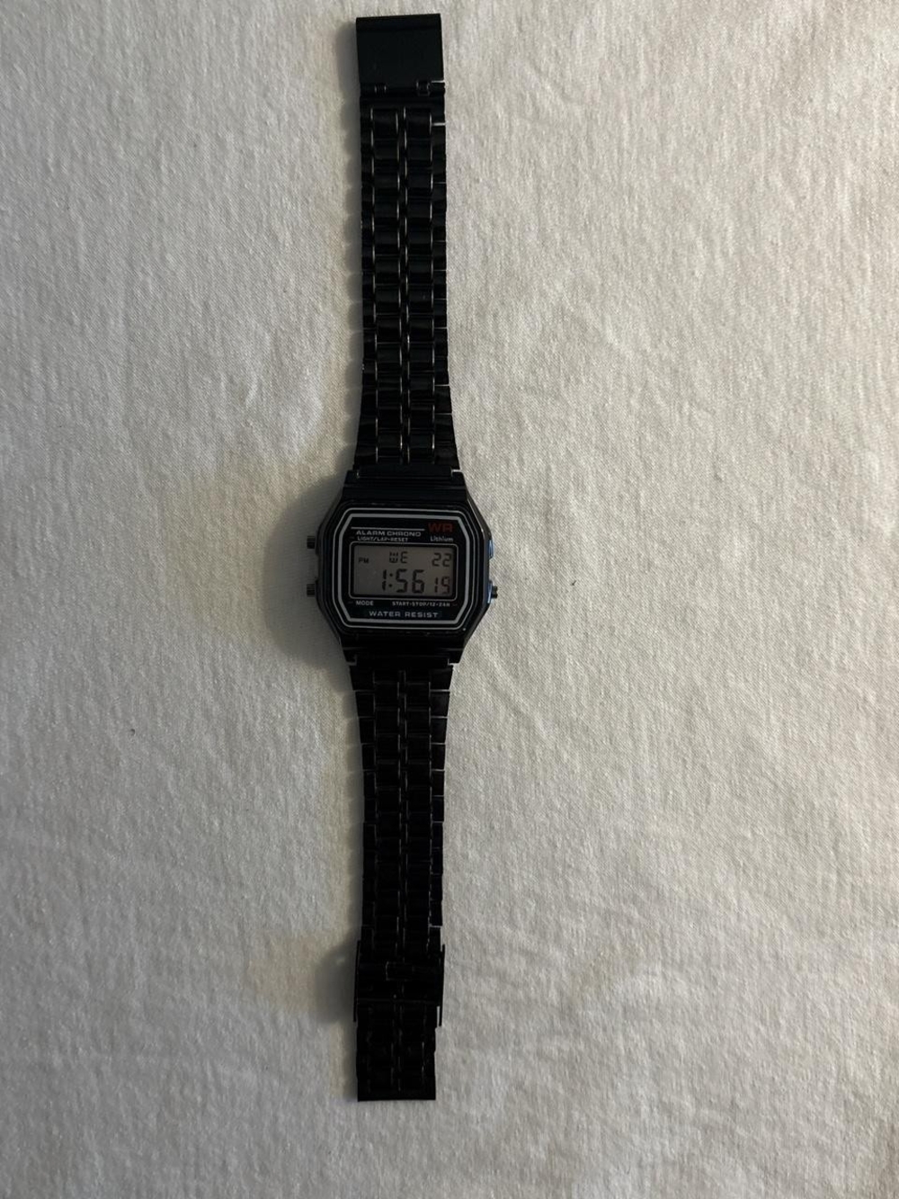 Black Digital Sport Wristwatch - Water Resistant